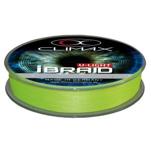 Climax iBraid U-Light Chartreuse 135m 0,06mm ultradünne geflochtene Angelschnur