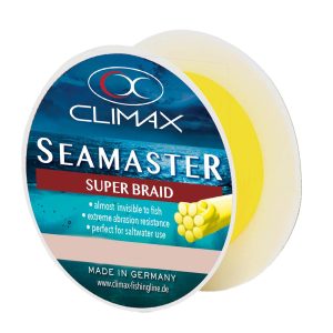 Climax Seamaster Braid 0,20mm Gelb Geflochtene Schnur Meterware