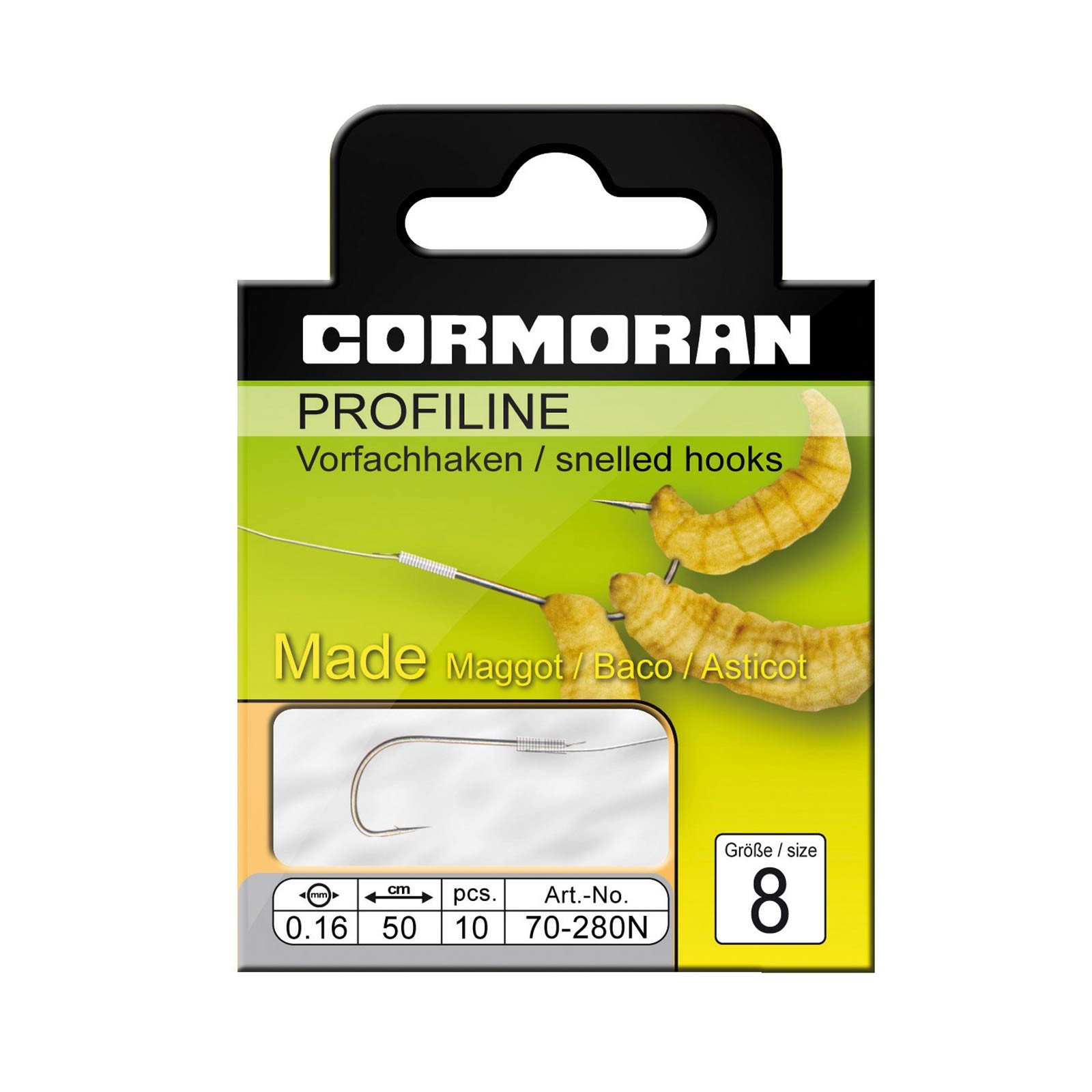 Cormoran Profiline Madenhaken gebunden Gr.10 0,16mm