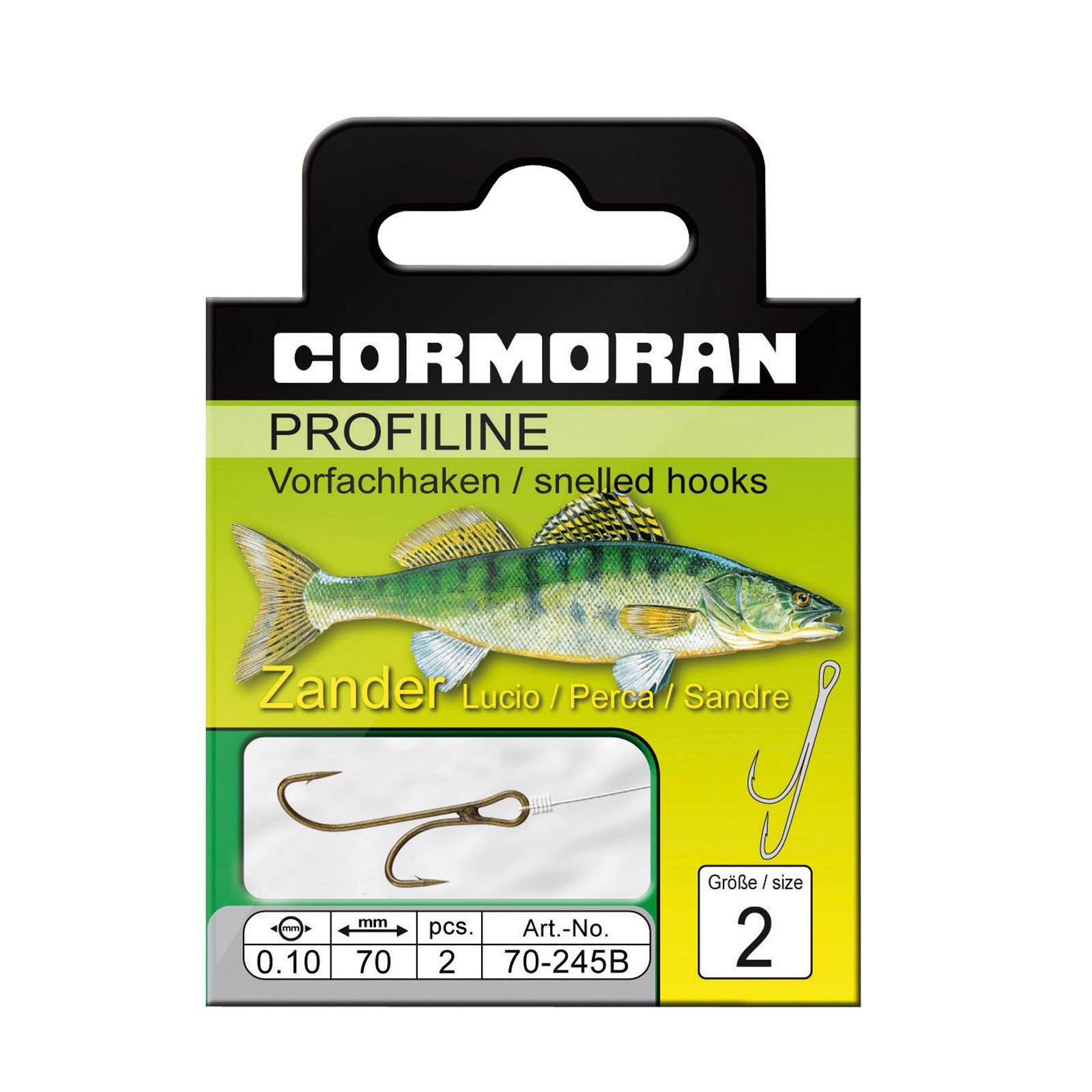 Cormoran Profiline Zander – Ryderhaken gebunden Gr.4