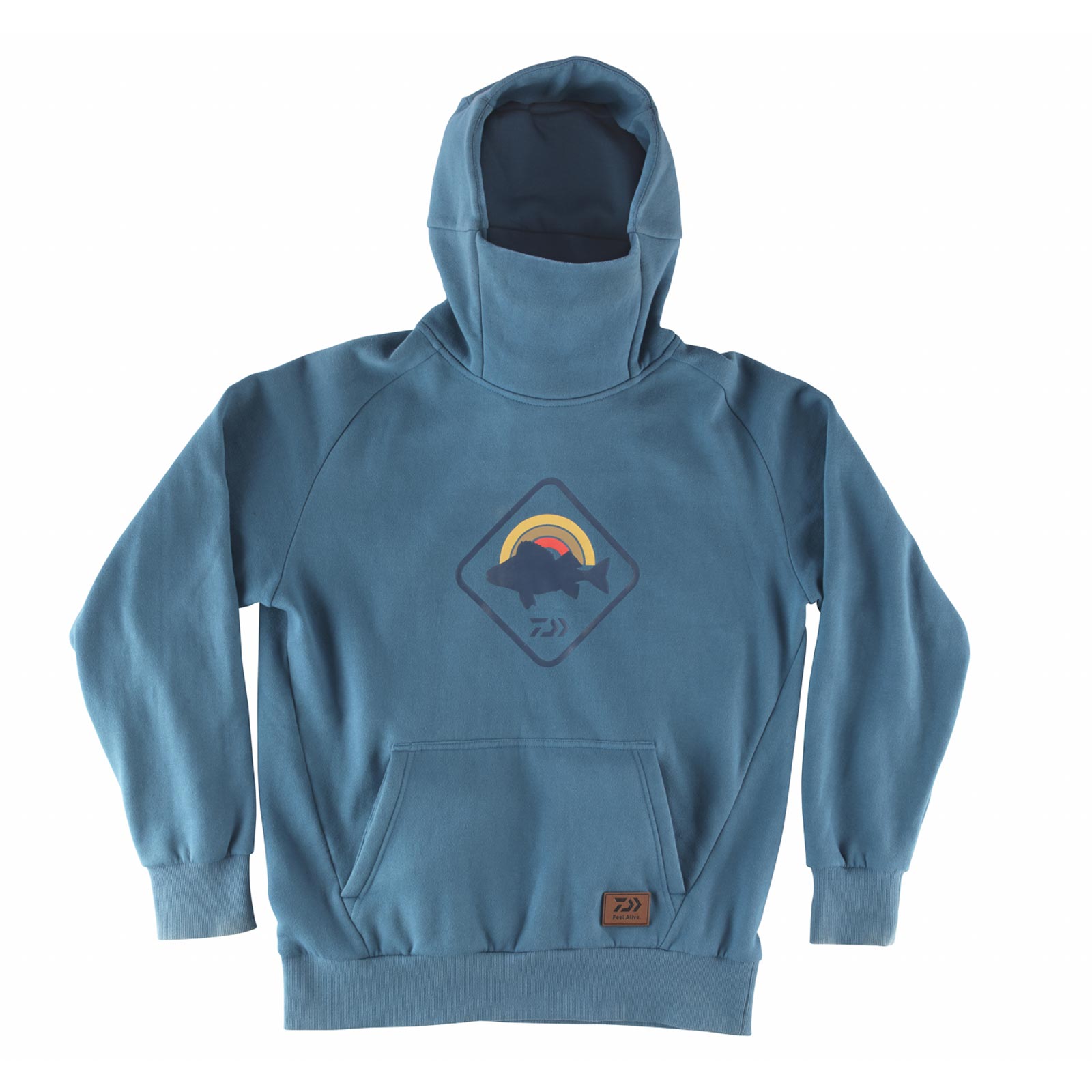 Daiwa D-Vec Snood Hoodie Petrol-Grün XL Kapuzenpullover