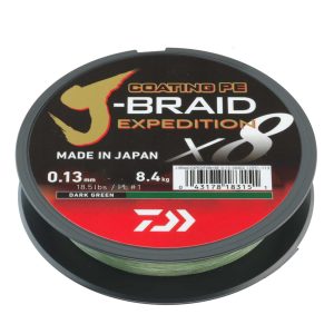 Daiwa J-Braid Exped. X8E 0.06mm-150m d. green Geflochtene Schnur