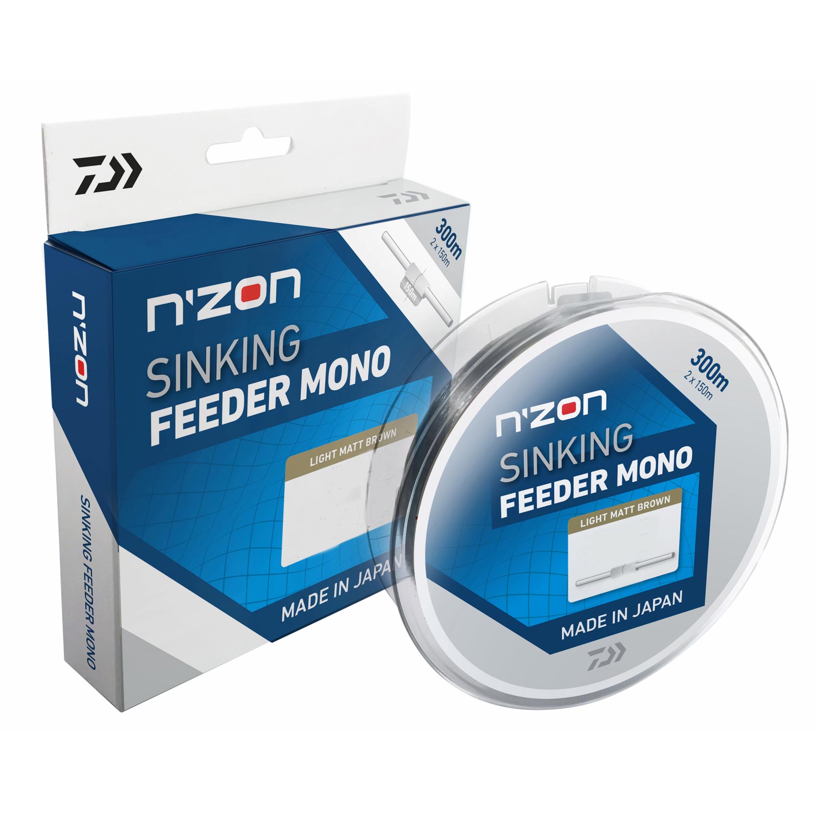 Daiwa N'ZON S. Mono 0.20mm 300m Matt Braun Sinkende Monofilschnur