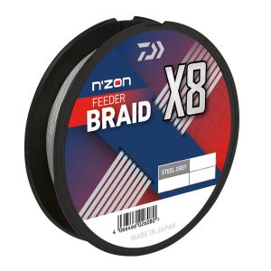 Daiwa N'ZON X8 Braid 0.08mm-150m steel gray Geflochtene Feeder-Angelschnur
