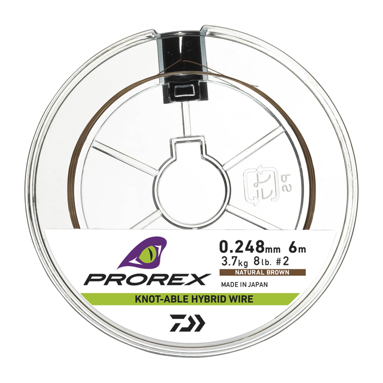 Daiwa Prorex Hybr. Knotable Wire 6m-4.4kg 0,275mm Brown Stahlvorfach