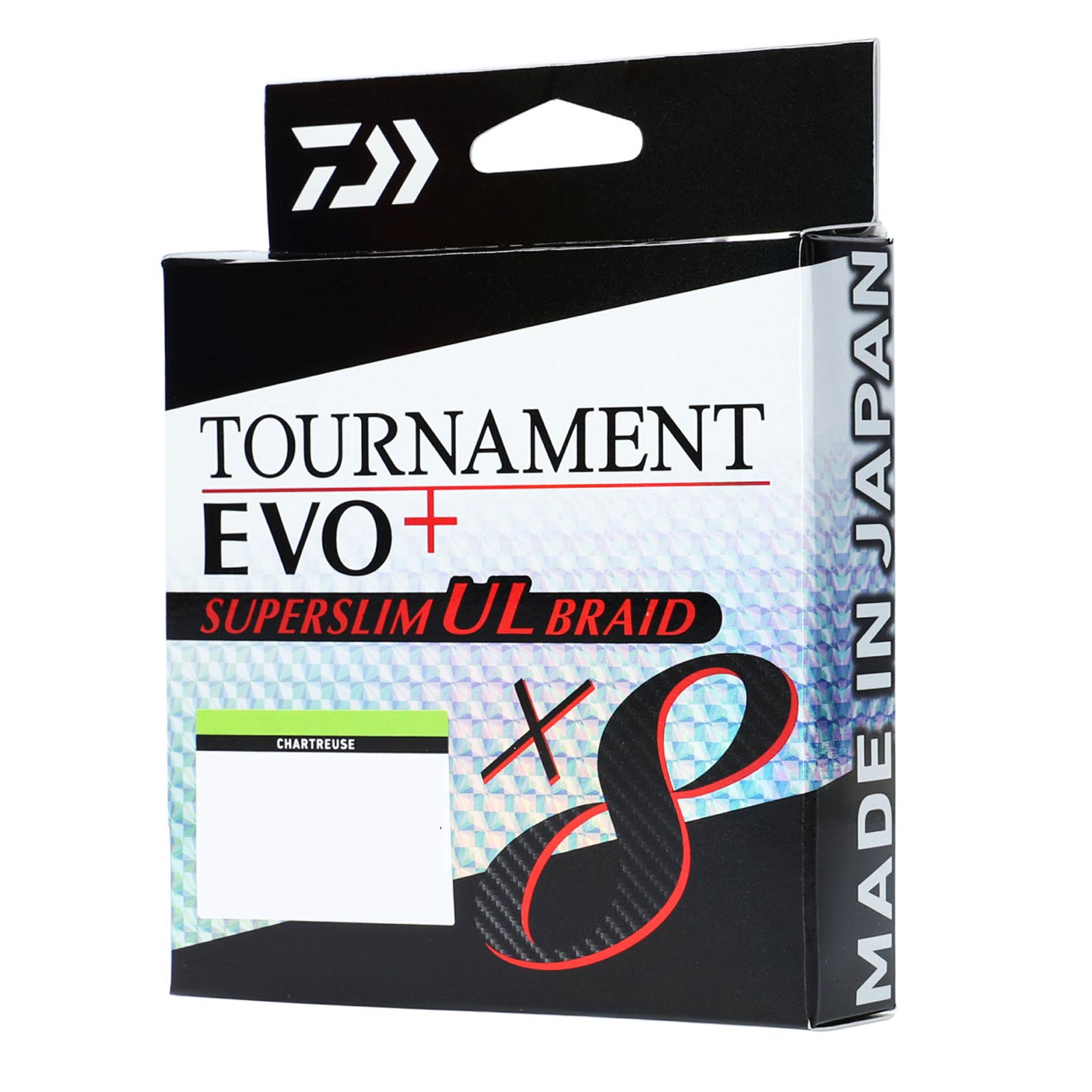 Daiwa TNx8 EVO+ SUPER SLIM UL Braid PE 0.5 -135m Chartreuse Ultralight-Geflochtene Schnur