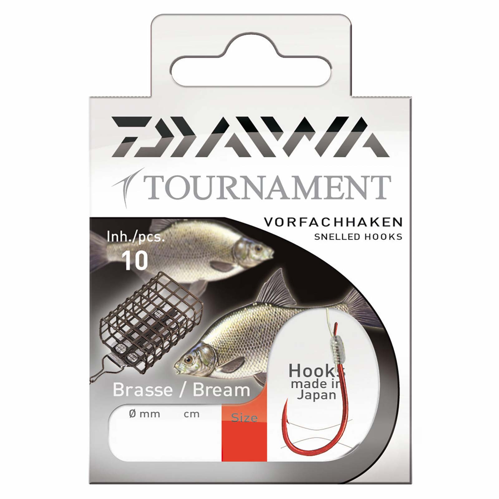 Daiwa Tournament Brassen/Feeder Gr.6 Gebundene Feeder-Vorfachhaken
