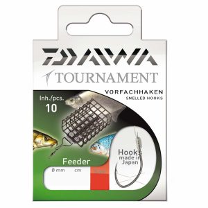 Daiwa Tournament Feederhaken Gr.10 Gebundene Feeder-Vorfachhaken