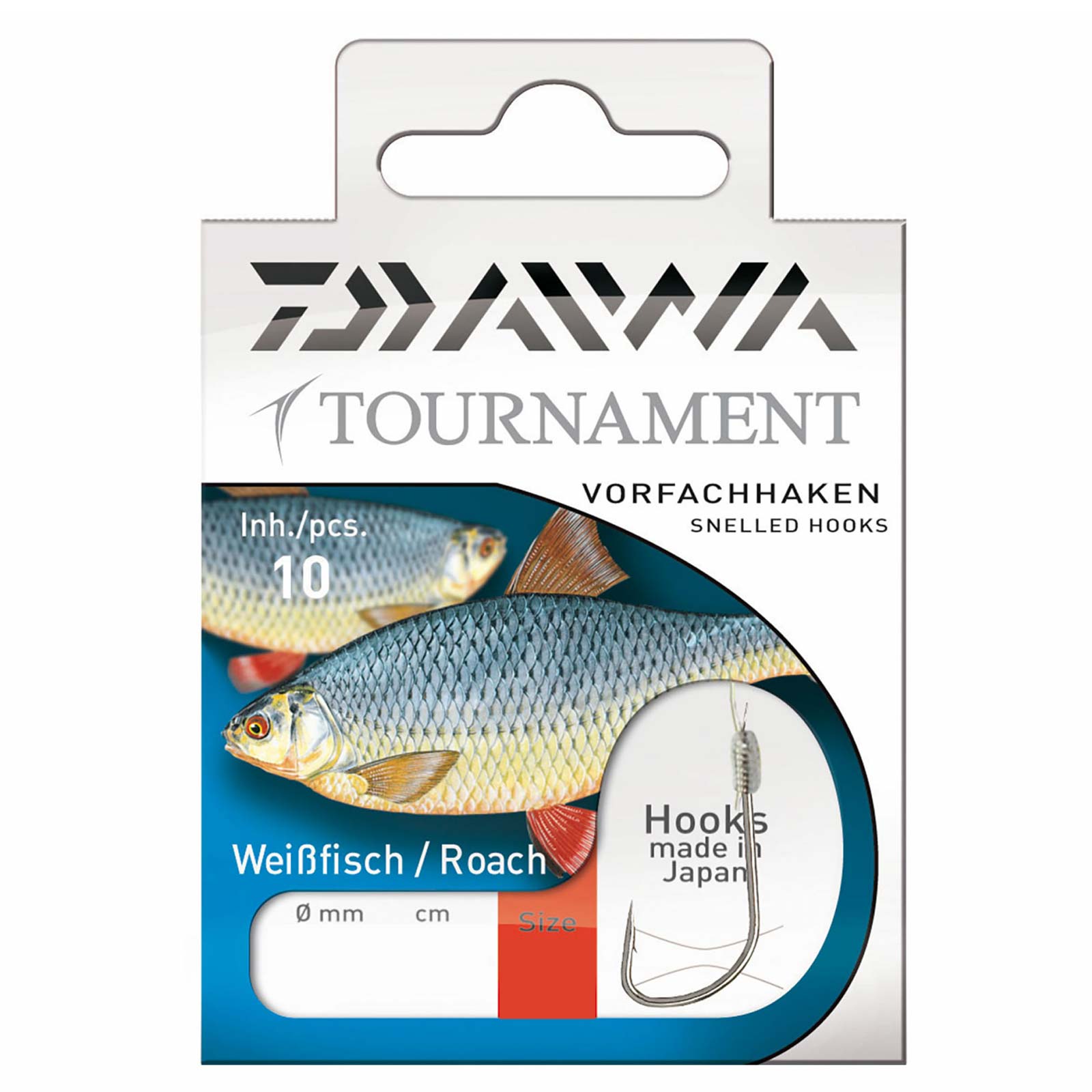 Daiwa Tournament Rotaugenhaken Gr.14 Gebundene Vorfachhaken