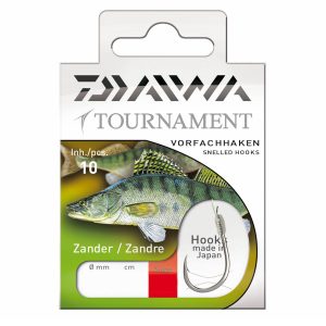 Daiwa Tournament Zanderhaken Gr.1 Gebundene Vorfachhaken
