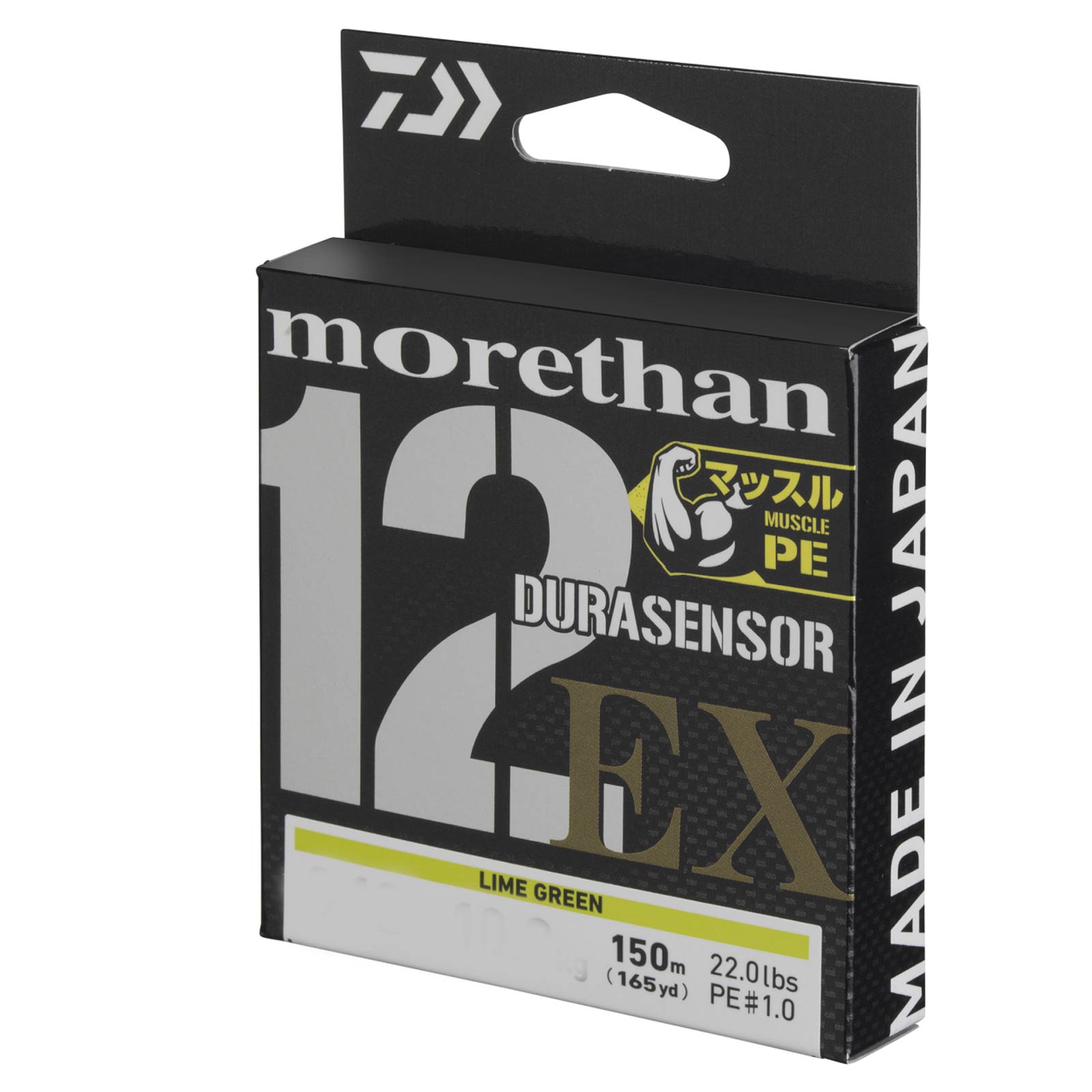 Daiwa UVF Morethan Durasensor x12EX+Si3 0,06mm-150m Lime Green Geflochtene Schnur