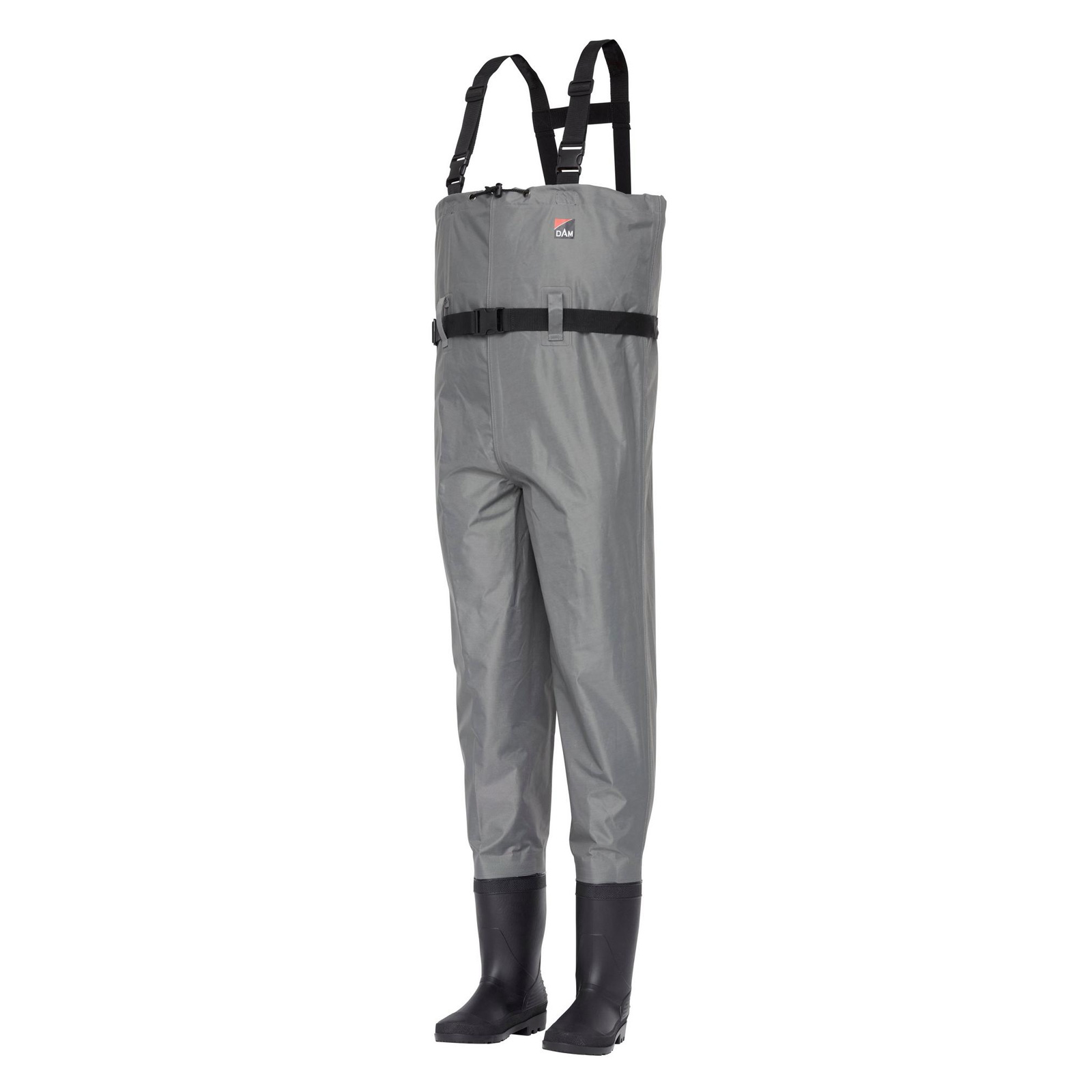DAM Nylon Chest Waders 40/41 Light Grey Wathose