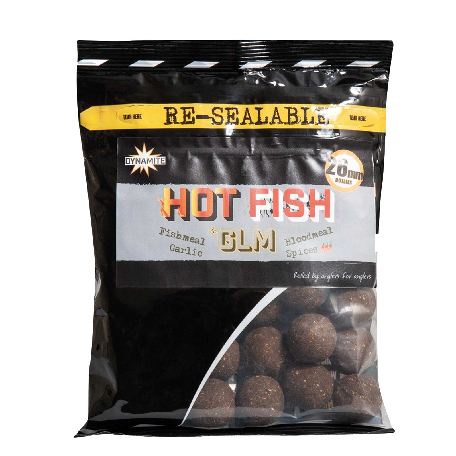 Dynamite Baits Hot Fish & GLM 1kg 26mm Boilies