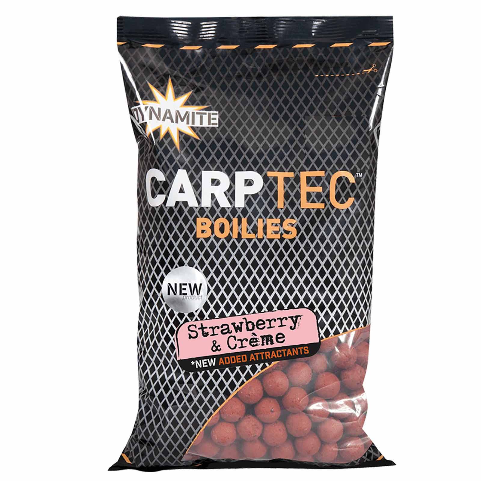 Dynamite Baits Carptec Strawberry&Creme 1.8kg 15mm Boilies