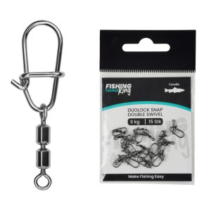 Fishing-King Tackle Forelle Duolock Snap + Double Swivel