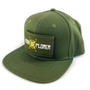 FishXplorer Snapback Cap Grün mit 1 FishXplorer-Patch