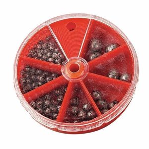 Fladen Splitshot Klemmschrot Set bleifrei 4-12mm 7 Gewichte – Alternative zu Klemmblei