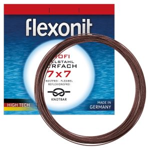 flexonit 7×7 Meterware 0,27mm/6,8kg/100m Stahlvorfach