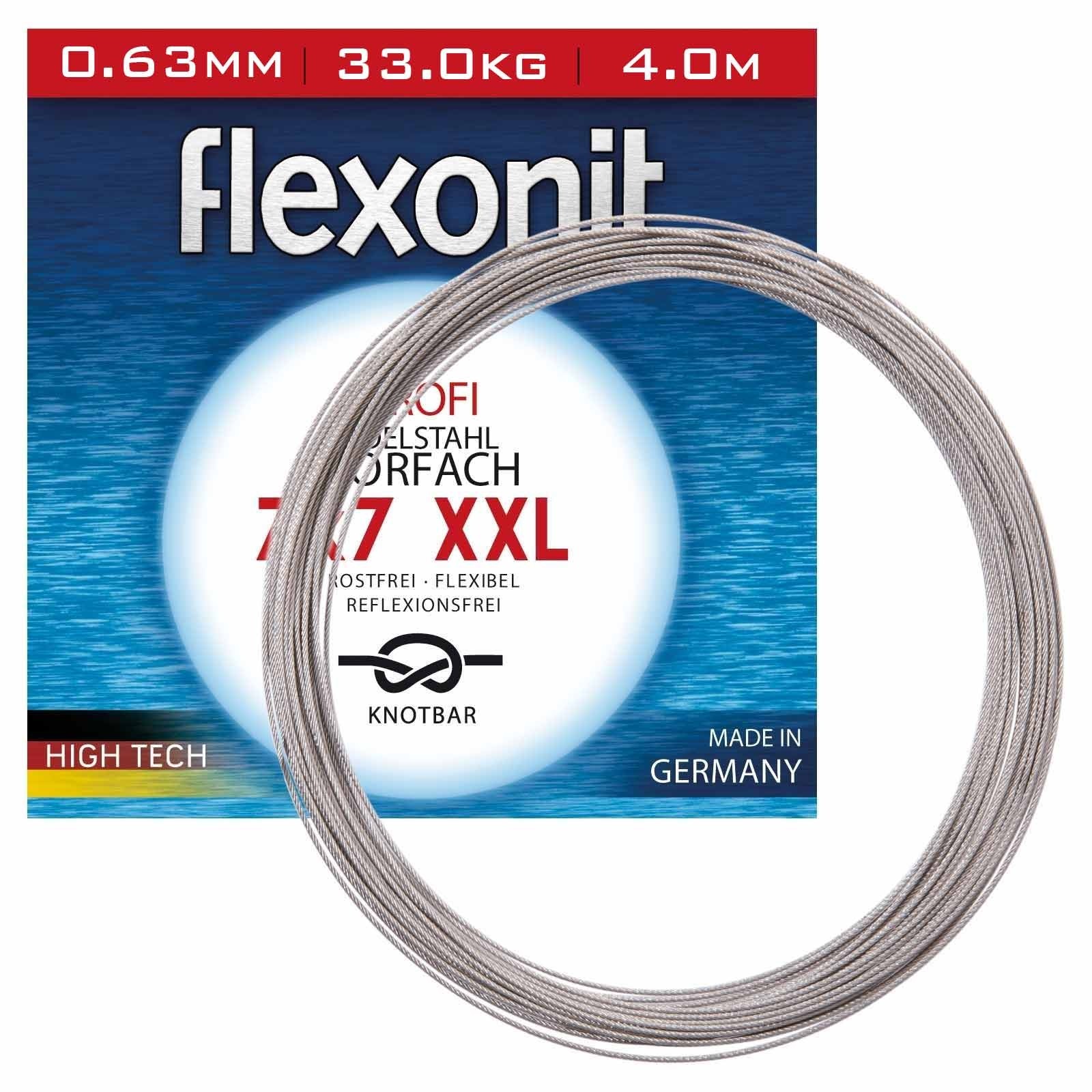 flexonit 7x7 XXL 4m 1,00mm 80,0kg Stahlvorfach