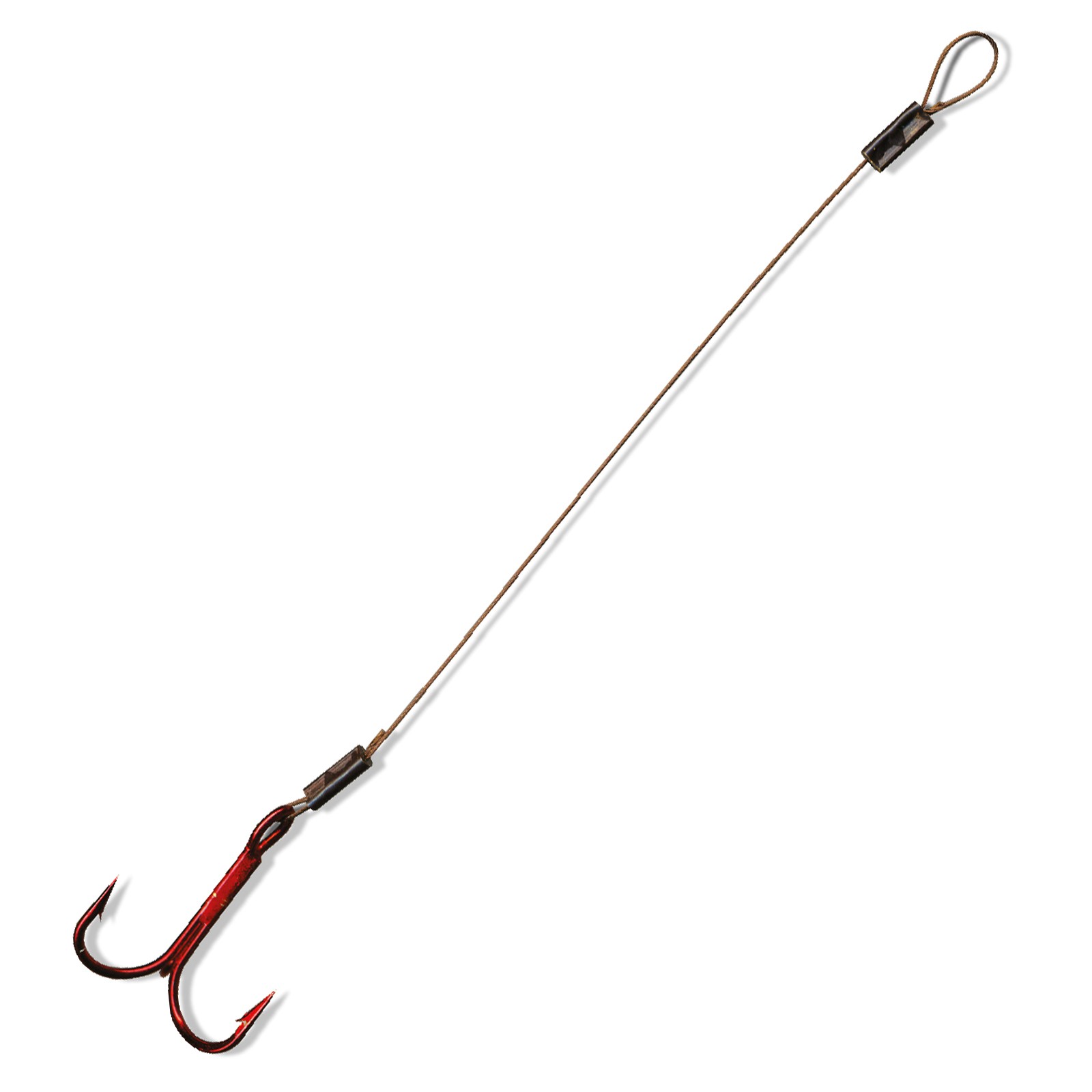 flexonit Kurzvorfach Profi für Köder 20-26cm Drilling Größe 1/0 0,36mm Stinger