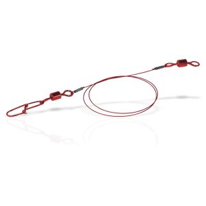 flexonit Red 7×7 0,27mm Wirbel/Snap 2Stk. Länge 35cm Stahlvorfach