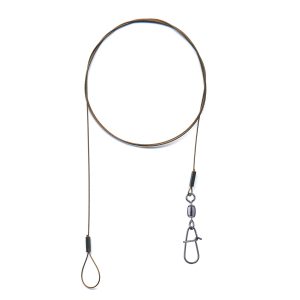 Flexonit Vorfach AEN-BKK 1×19 Snap/Loop 0,20mm 2Stück 50cm  Stahlvorfach