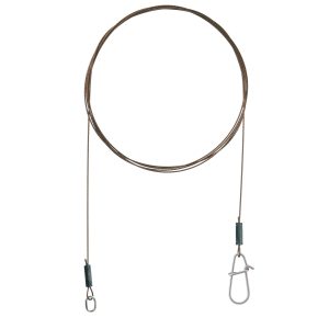 Flexonit Vorfach AFNR-BKK 1 x 19 Ring/Snap 0,20mm 2Stück 30cm  Stahlvorfach