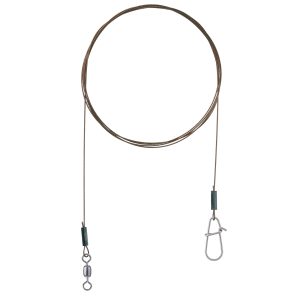 Flexonit Vorfach AFNW-BKK 1 x 19 Swivel/Snap 0,25mm 2Stück 50cm  Stahlvorfach