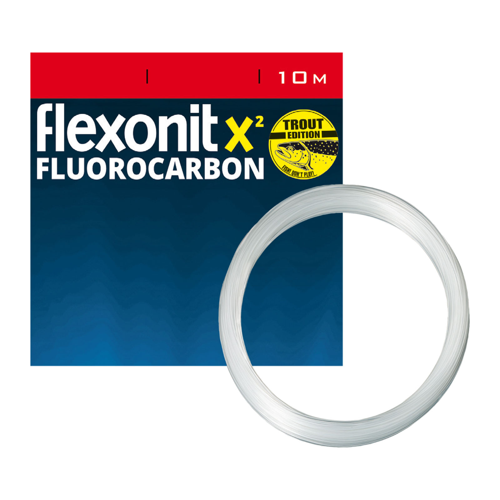 flexonit X² Fluoro Trout 0,14mm 10m 1,9kg Vorfachmaterial