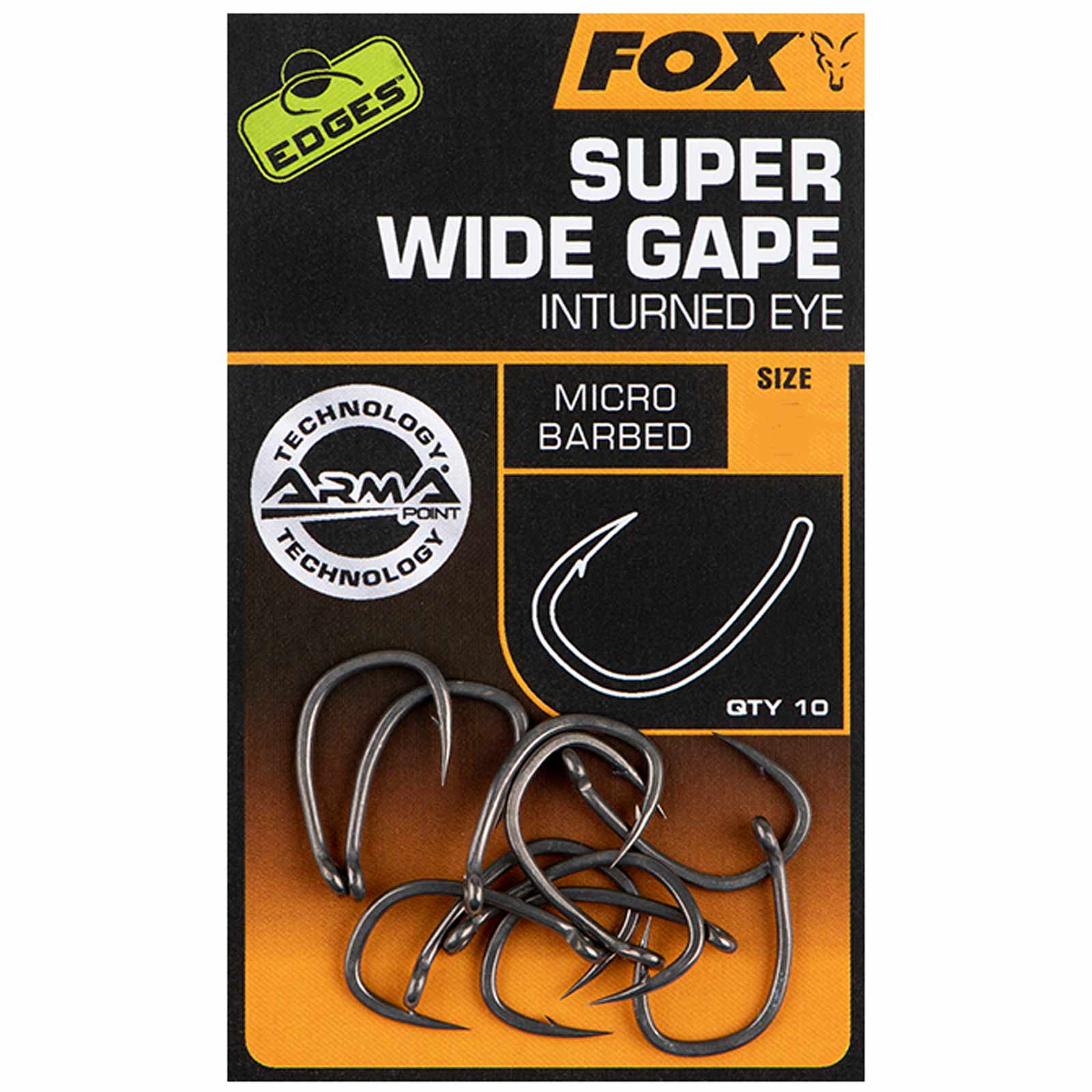 Fox Edges Armapoint Super Wide Gape (inturned eye) - Size 6 Karpfenhaken