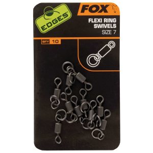 Fox Edges Flexi Ring Swivel Size 7 Karpfenangeln Zubehör