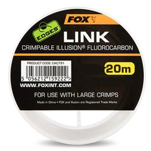 Fox Edges Link Crimpable Illusion Fluorocarbon –  0.64mm/35lb 20m Angelschnur