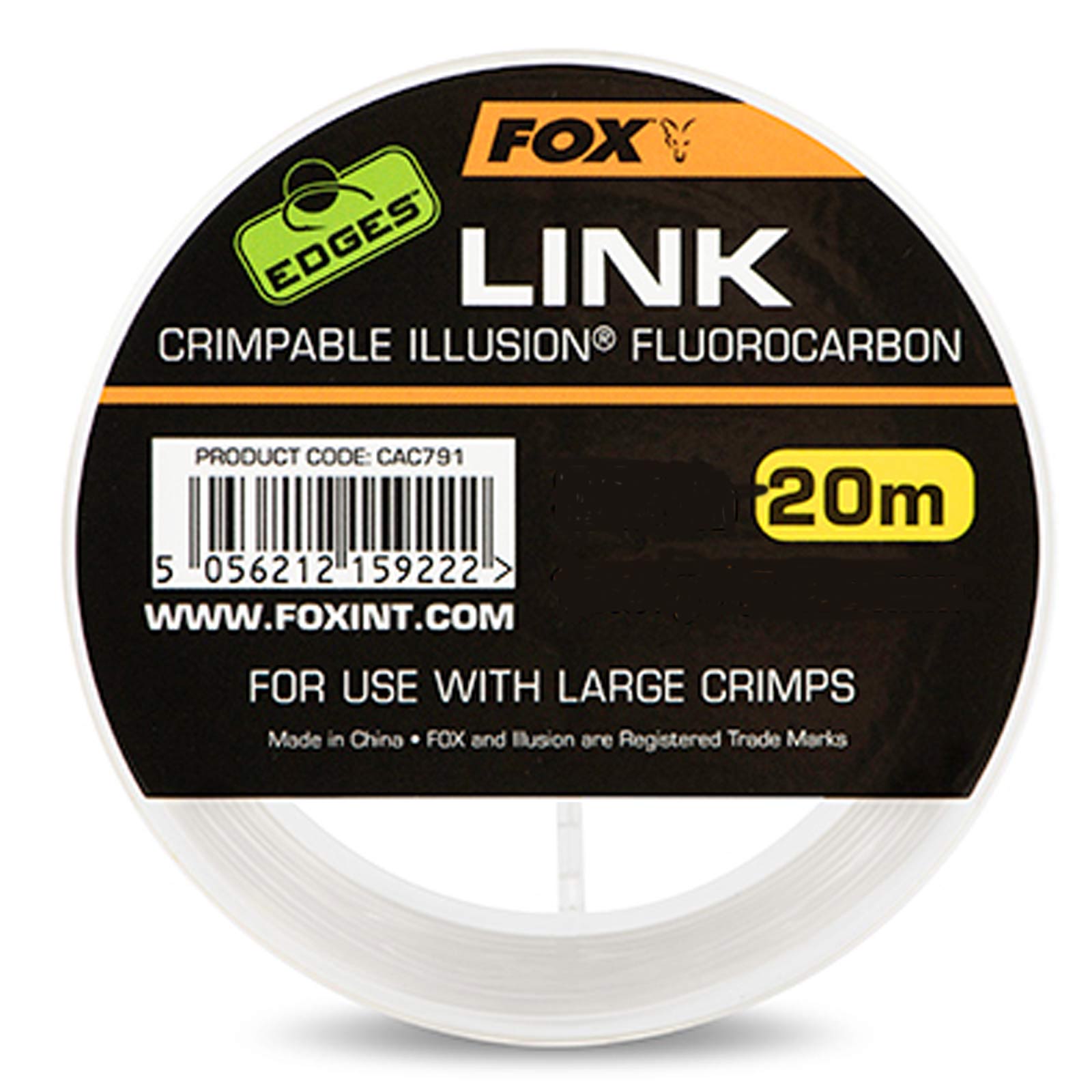 Fox Edges Link Crimpable Illusion Fluorocarbon – 0.64mm/35lb 20m Angelschnur