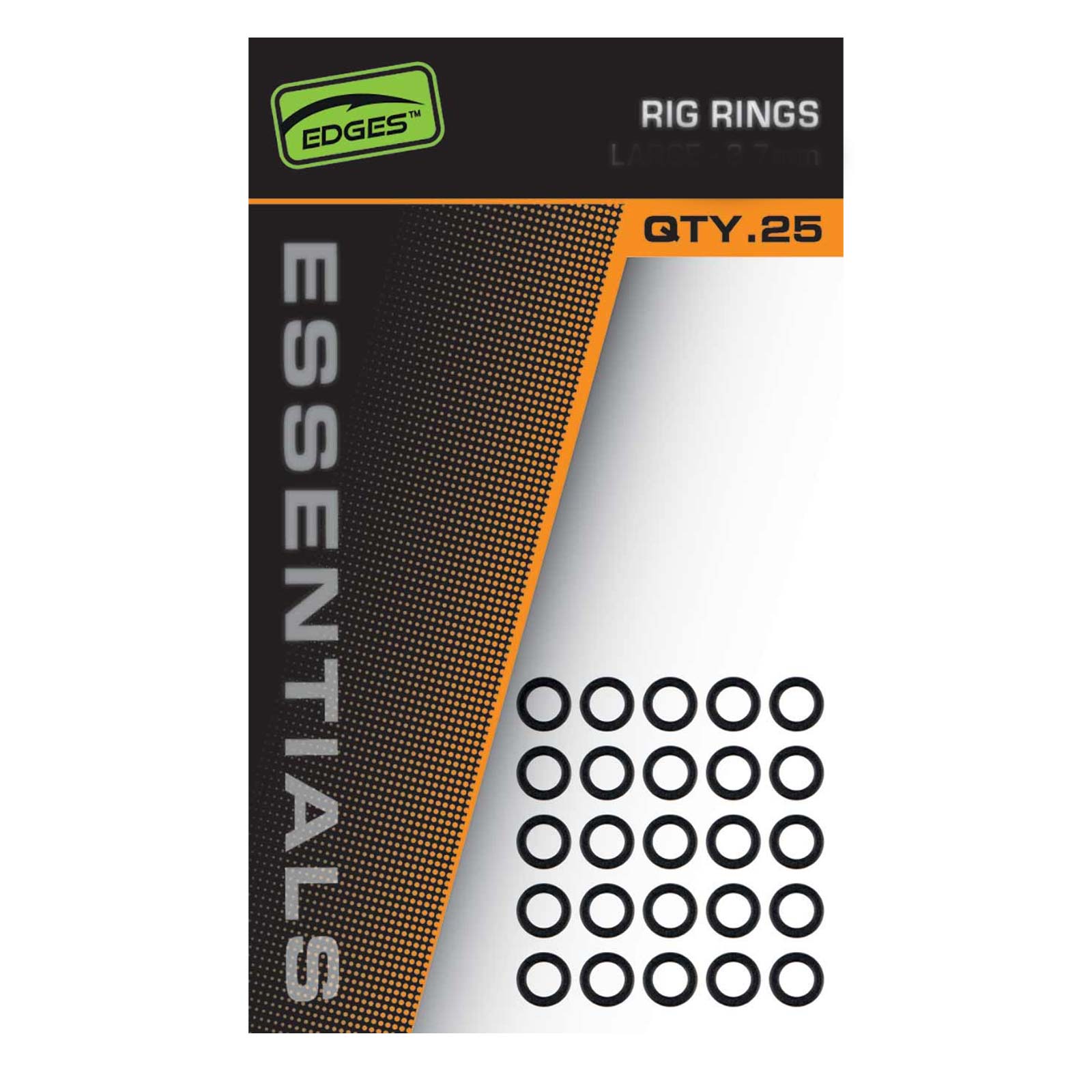 Fox Edges Rig Rings 3.7mm Large 25pcs Rigzubehör
