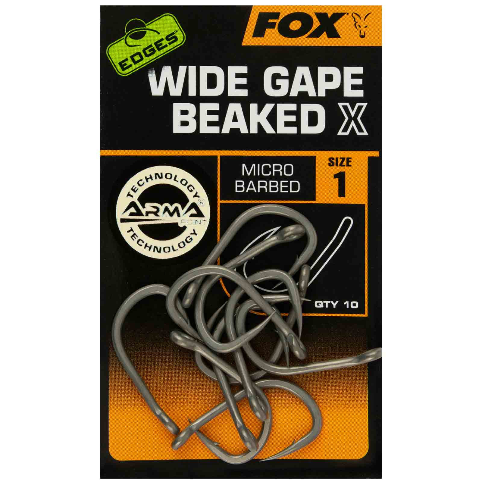 Fox Edges Wide Gape Beaked X size 1 Karpfenhaken