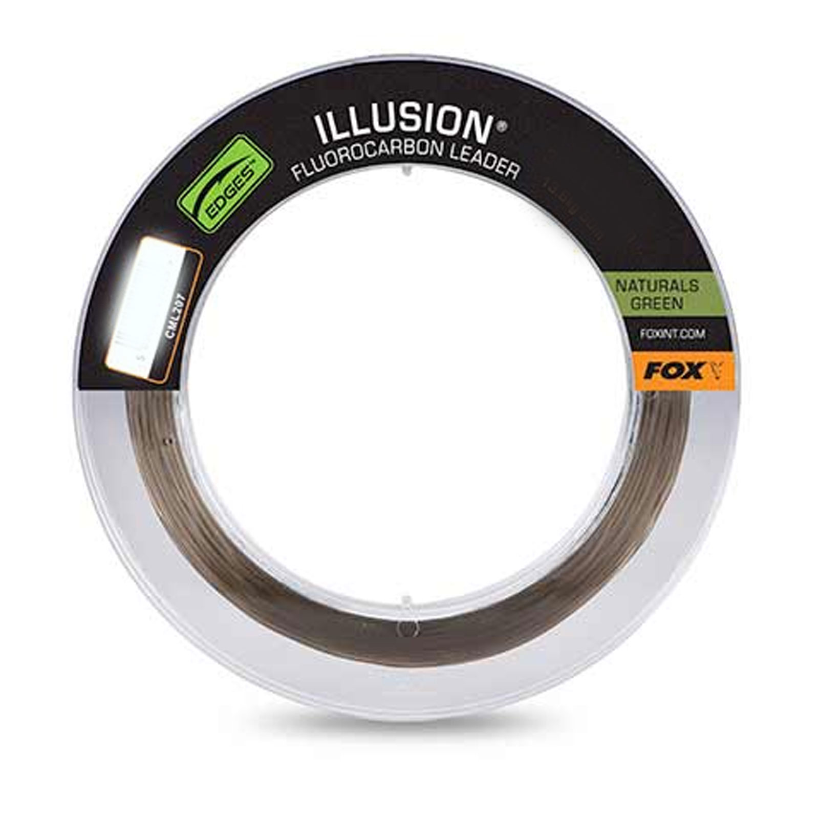 Fox Illusion Fluorocarbon Leader 40lb 18.2kg 0.60mm 50m Naturals green Karpfen Fluo-Vorfachschnur