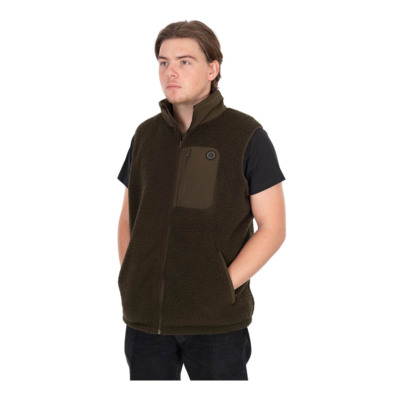 Fox Olive Sherpa Hybrid Gilet 2XL Weste