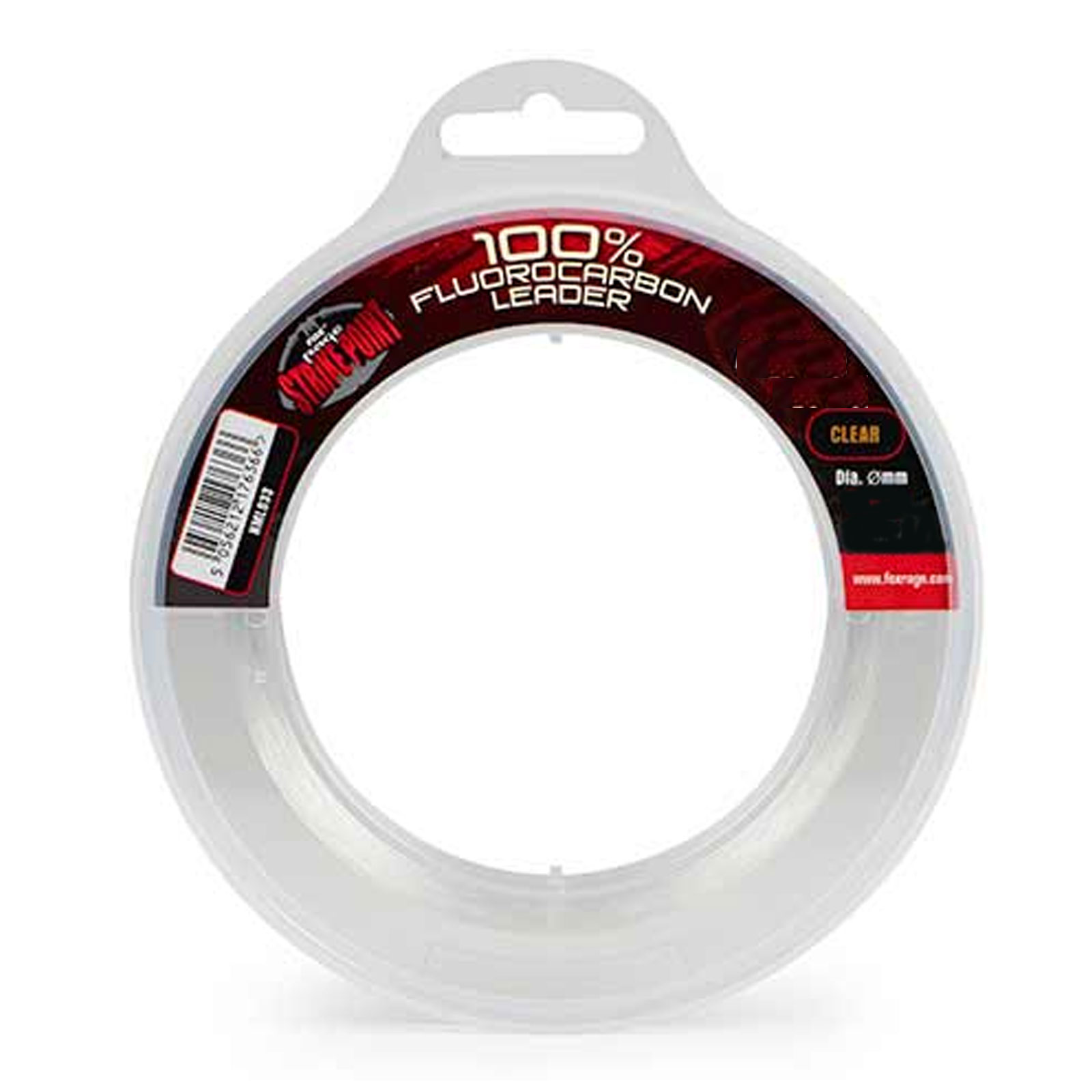 Fox Strike Point Fluro Leader 0.6mm 41.64LB Fluorocarbon-Vorfach
