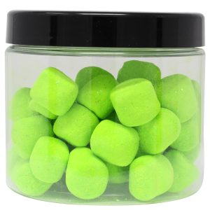 FTM Marshmallow Knoblauch schwimmend 35 g Grashüpfergrün Forellenköder