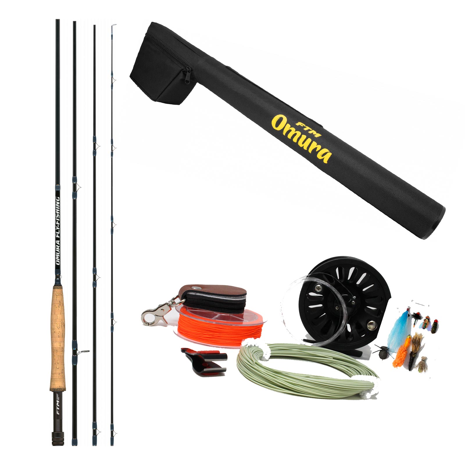 FTM Omura Fly-Fishing Set #5 9,05 ft (2,75 m) Fliegenfischer Komplettset