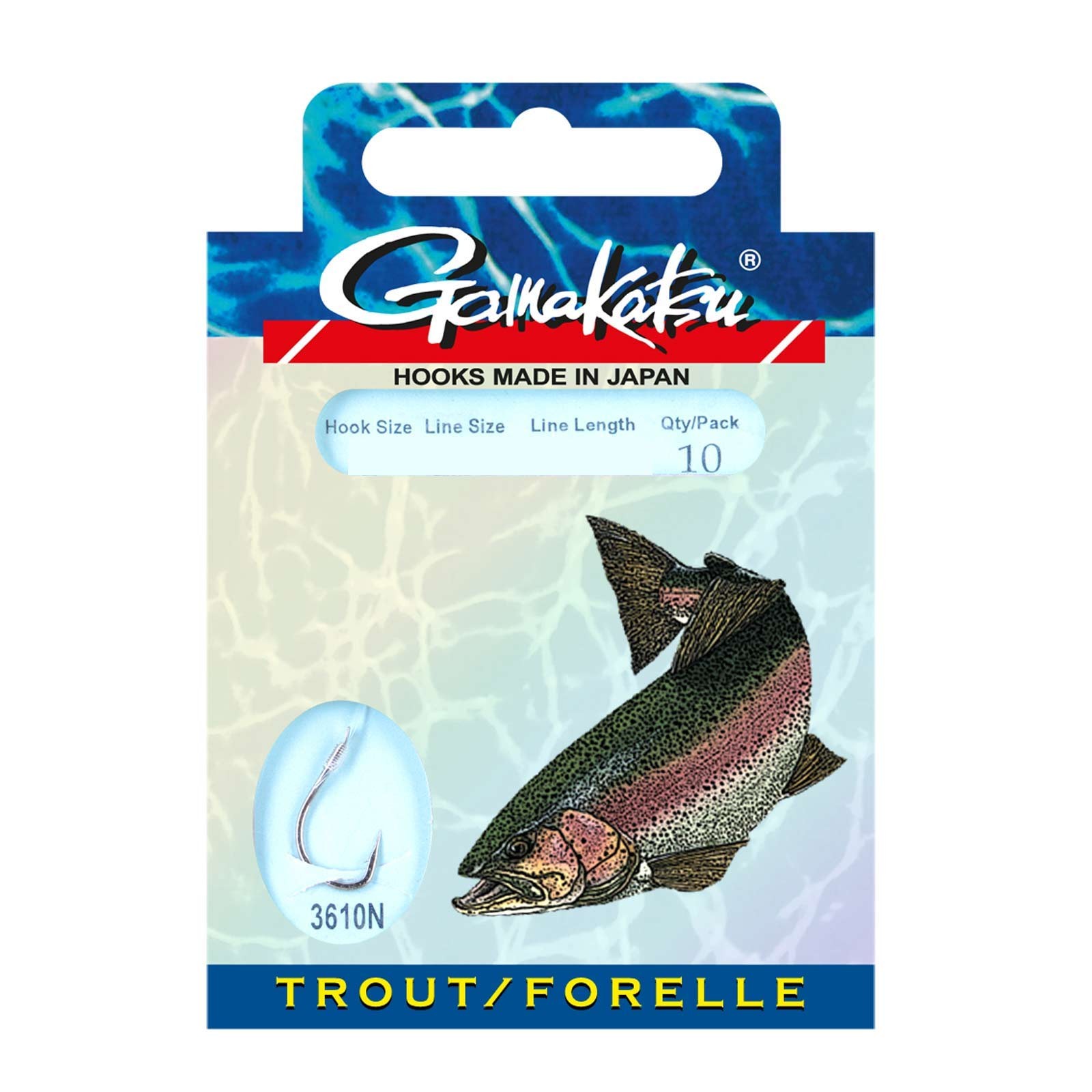Gamakatsu Forelle 3610N Gr.8 Vorfachhaken