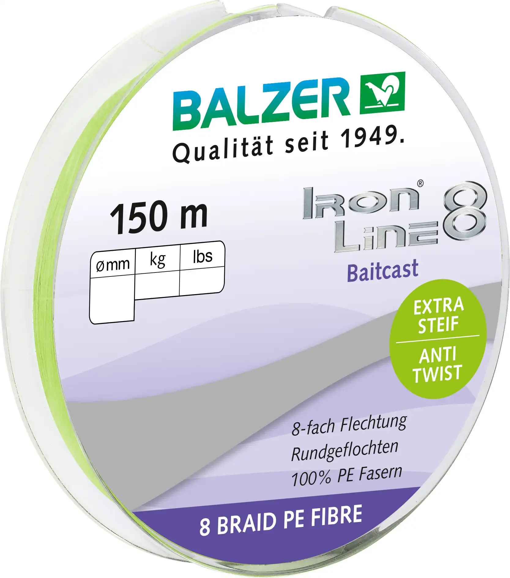 Balzer Ironline 8x Baitcast 150m 0,18mm 12,7kg