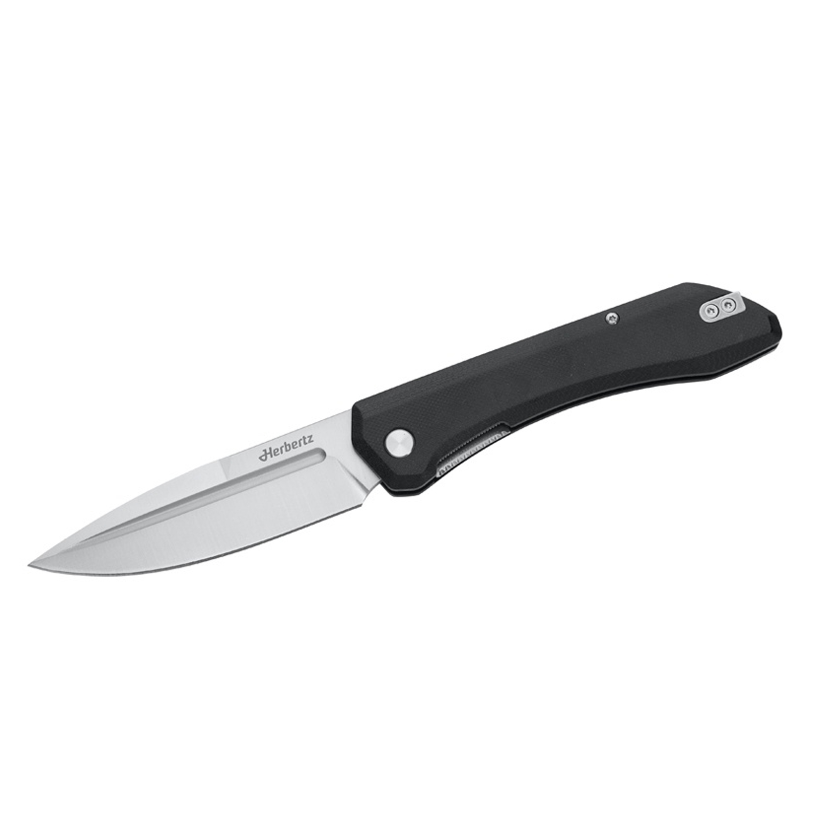 Herbertz Outdoor-Taschenmesser Liner Lock schwarz G10