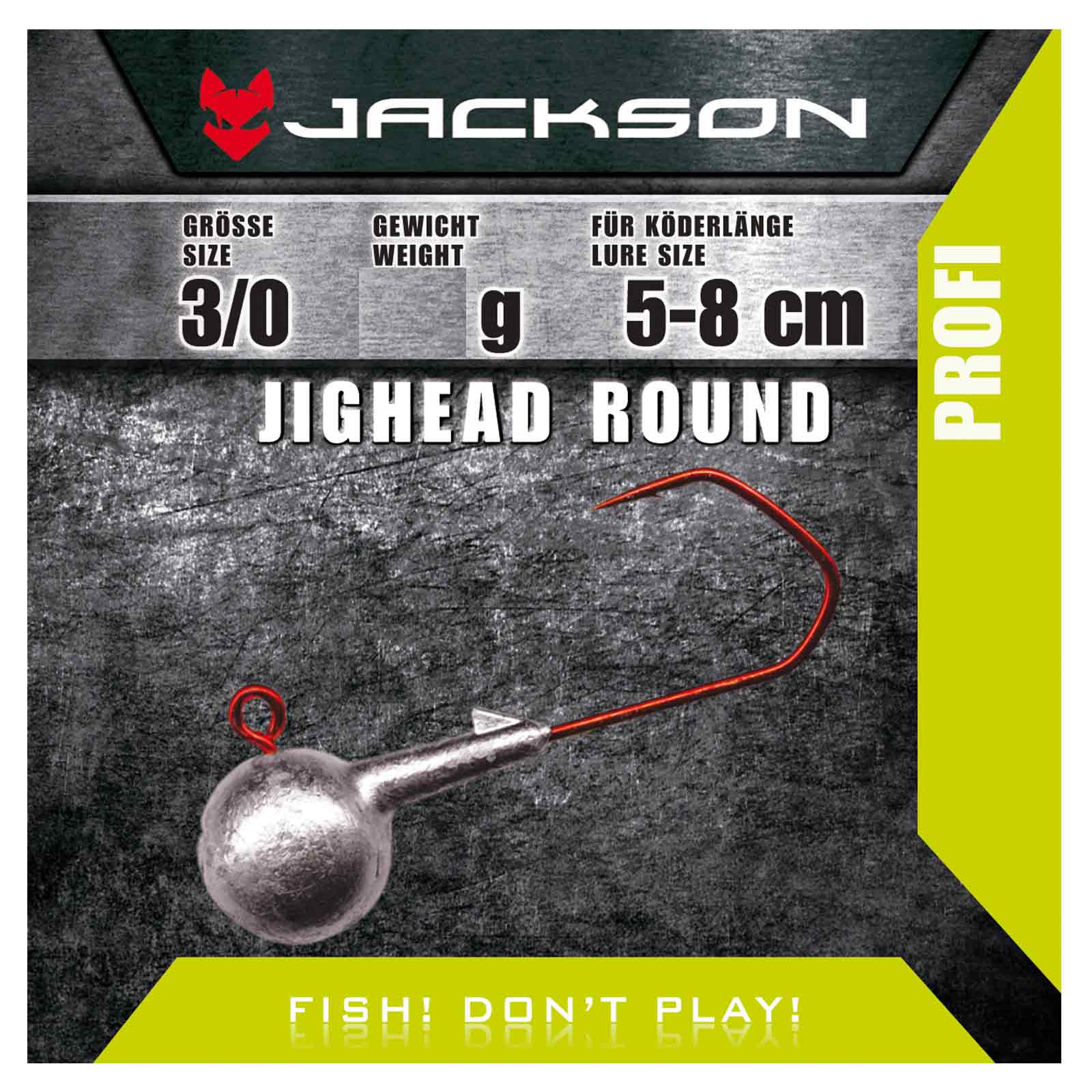 Jackson VMC Jighead Round 3/0 für Köderlänge 5–8 cm 24g Jigkopf Jighaken