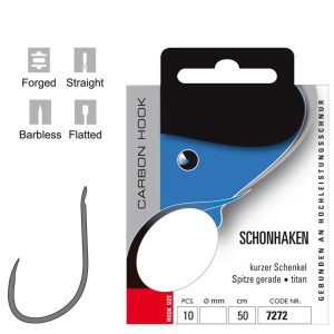 Jenzi gebundene Allround Barbless Schonhaken #14