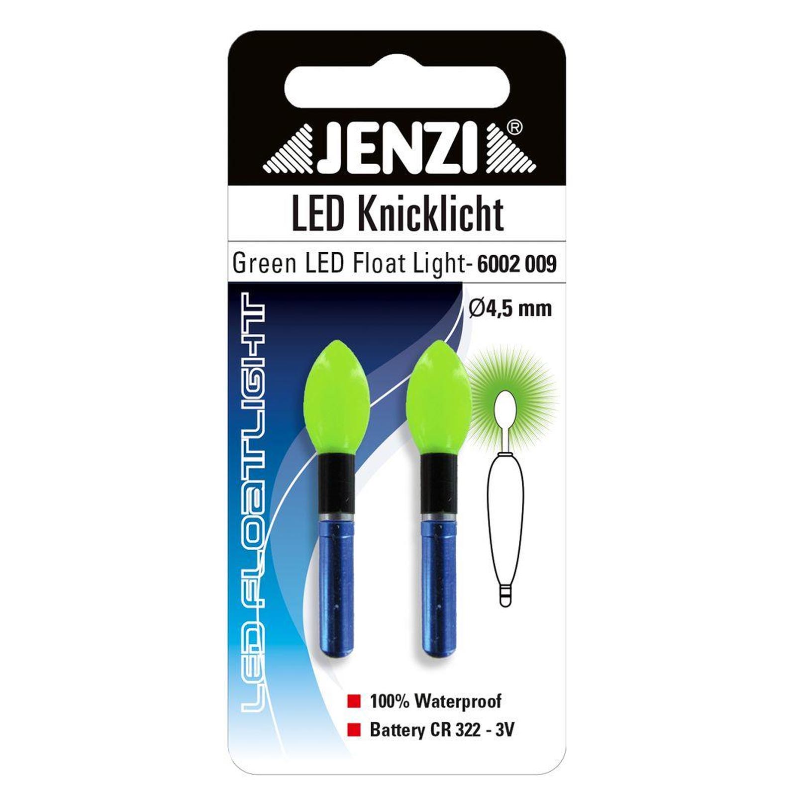 Jenzi LED Knicklicht Bulb 2 Stk. Grün
