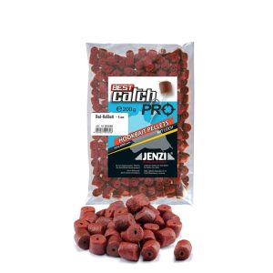 Jenzi Hookbait Pellets mit Loch – Feederköder 8mm Red-Halibutt 200g