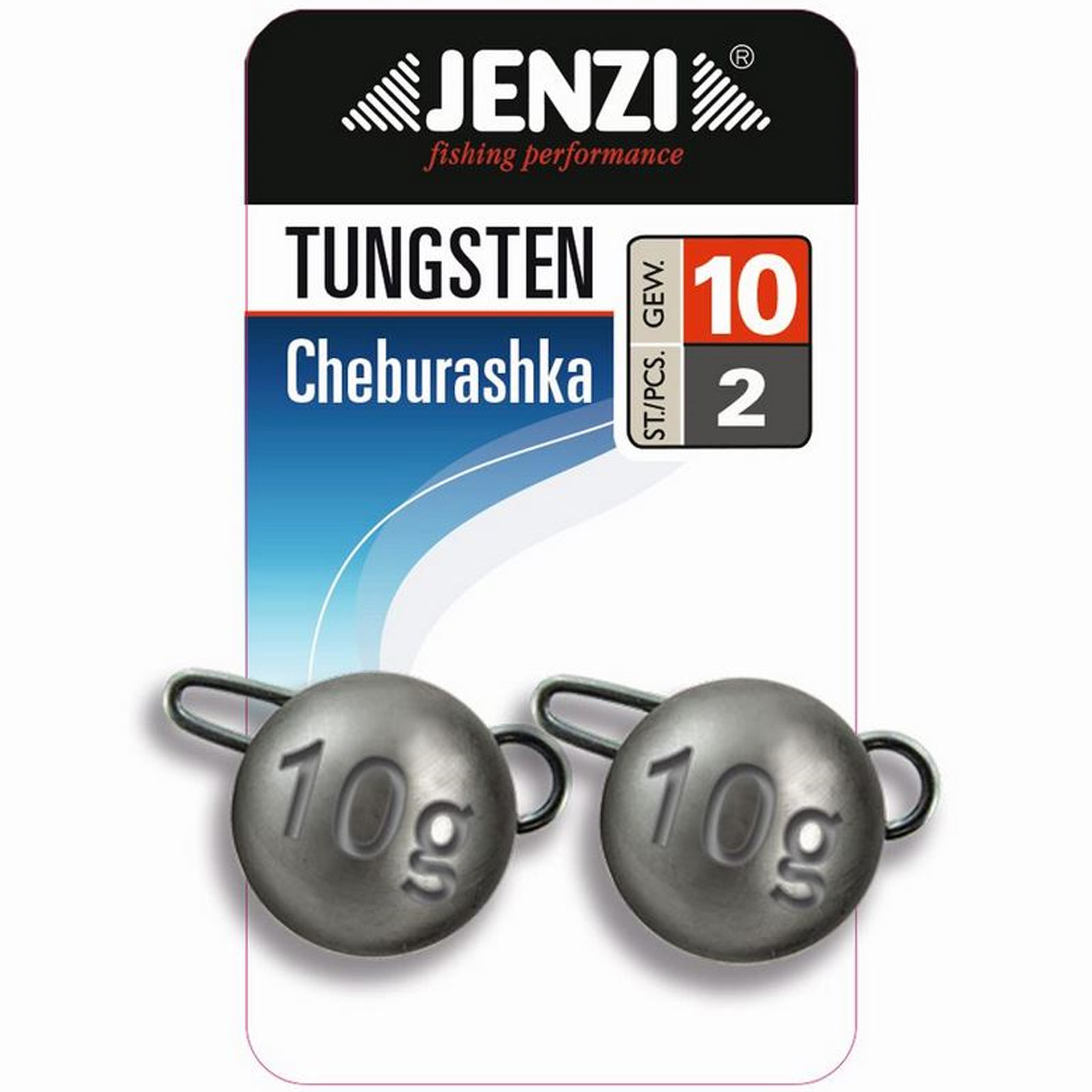 Jenzi Tungsten Cheburashka Grau 2St 10g Bleikopf-System