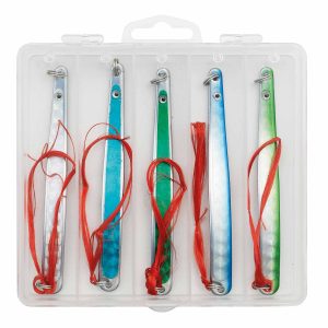 Kinetic Belone Flash Silky Hornhecht-Blinker Angelset – 5 Hornhecht 16g mit Box