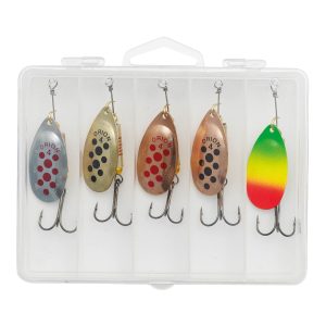 Kinetic C Angeln Spinner Angelköder Angelset – 5 Raubfischspinner 10g mit Box